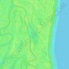 Топографическая карта озеро Рыбное, высота, рельеф