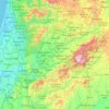 Топографическая карта Rio Mondego, высота, рельеф