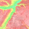 Топографическая карта Каргапольский муниципальный округ, высота, рельеф