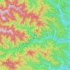 Топографическая карта 奥多摩町, высота, рельеф