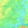 Топографическая карта Charlottesville, высота, рельеф