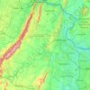 Топографическая карта Loudoun County, высота, рельеф