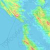Топографическая карта San Francisco, высота, рельеф