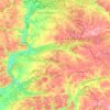 Топографическая карта Шосткинский район, высота, рельеф