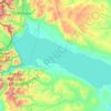 Топографическая карта Lago Viedma, высота, рельеф