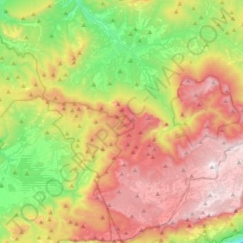 Топографическая карта Голубинское сельское поселение, высота, рельеф