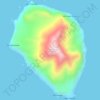 Топографическая карта остров Броутона, высота, рельеф