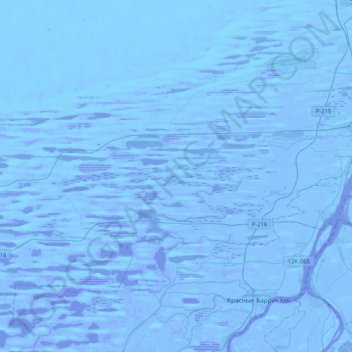 Топографическая карта Старокучергановский сельсовет, высота, рельеф
