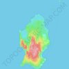 Топографическая карта Little Andaman, высота, рельеф