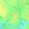 Топографическая карта Малое Верево, высота, рельеф
