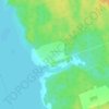 Топографическая карта Усть-Паль, высота, рельеф