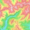 Топографическая карта Valbondione, высота, рельеф