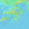 Топографическая карта 香港, высота, рельеф