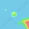 Топографическая карта Yorke Island, высота, рельеф