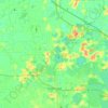 Топографическая карта Groveland, высота, рельеф