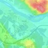 Топографическая карта Лямино, высота, рельеф