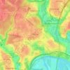 Топографическая карта район Митино, высота, рельеф