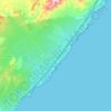 Топографическая карта l'Ametlla de Mar, высота, рельеф