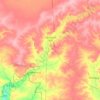 Топографическая карта Краснокутский район, высота, рельеф