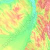 Топографическая карта Услонское сельское поселение, высота, рельеф