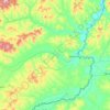 Топографическая карта Приаргунский муниципальный округ, высота, рельеф
