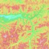 Топографическая карта Черемховское сельское поселение, высота, рельеф