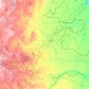 Топографическая карта Варненский район, высота, рельеф