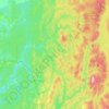 Топографическая карта Александровский муниципальный округ, высота, рельеф