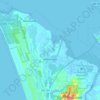 Топографическая карта Warrenton, высота, рельеф