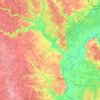 Топографическая карта Муромский район, высота, рельеф