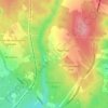 Топографическая карта Калужский бор, высота, рельеф