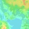 Топографическая карта Двор-Паулье, высота, рельеф