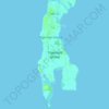Топографическая карта Tilghman Island, высота, рельеф