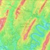 Топографическая карта Green Ridge State Forest, высота, рельеф