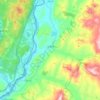Топографическая карта Lyme, высота, рельеф