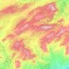 Топографическая карта Ойя-де-Алькой, высота, рельеф