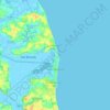 Топографическая карта Great Yarmouth, высота, рельеф