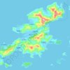 Топографическая карта 下川岛, высота, рельеф