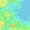 Топографическая карта Boston, высота, рельеф