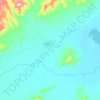 Топографическая карта сумон Аржаан, высота, рельеф