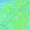 Топографическая карта пруд Миклухо-Маклая, высота, рельеф