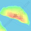 Топографическая карта Akimiski Island, высота, рельеф