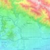 Топографическая карта Пасадина, высота, рельеф