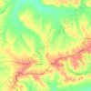 Топографическая карта Озинский район, высота, рельеф