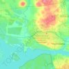 Топографическая карта Индустриальный район, высота, рельеф
