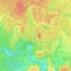 Топографическая карта Изумрудное озеро, высота, рельеф