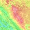 Топографическая карта Свирский сельский Совет, высота, рельеф