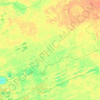 Топографическая карта Усть-Ламенский сельсовет, высота, рельеф