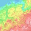 Топографическая карта Słupia, высота, рельеф