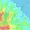 Топографическая карта Le Marigot, высота, рельеф